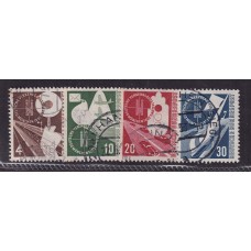 ALEMANIA OCCIDENTAL 1953 Yv 53/6 SERIE COMPLETA DE ESTAMPILLAS USADAS 55 EUROS